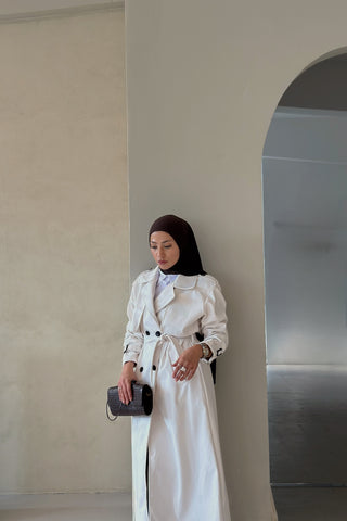 AATOI Leder Trenchcoat