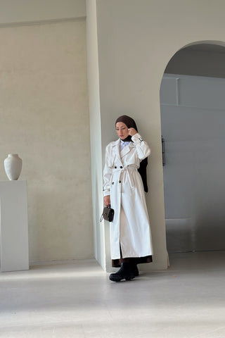 AATOI Leder Trenchcoat